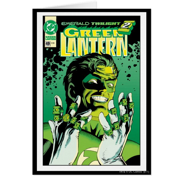 Cartão Lanterna Verde - Muitos Anéis (Frente)