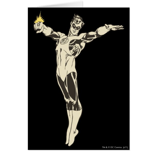 Cartão Lanterna Verde Poses (Frente)