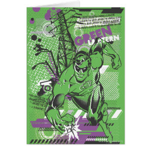 Cartão Lanterna Verde - Poster de Colagem Absurda