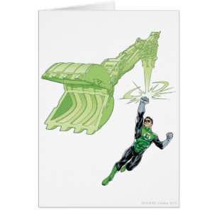 Cartão Lanterna Verde - Quadrinhos, com máquina