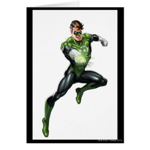 Cartão Lanterna Verde - Totalmente Renderizado, Pulando