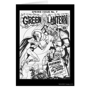 Cartão Lanterna Verde vs O Feiticeiro das Dores, Preto e 