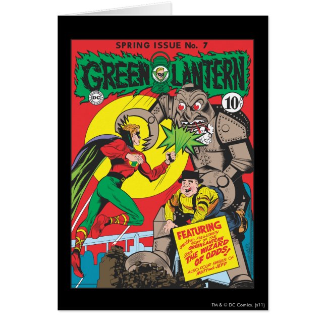 Cartão Lanterna Verde vs O Feiticeiro das Dúvidas (Frente)