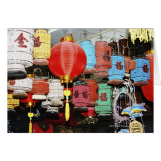 Cartão Lanternas chinesas