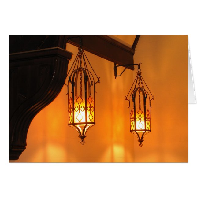 Cartão Lanternas de Ferro (Frente Horizontal)