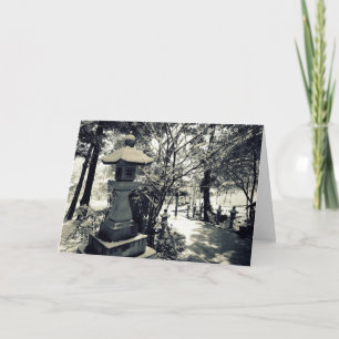 Cartão Lanternas de Pedra Japonês