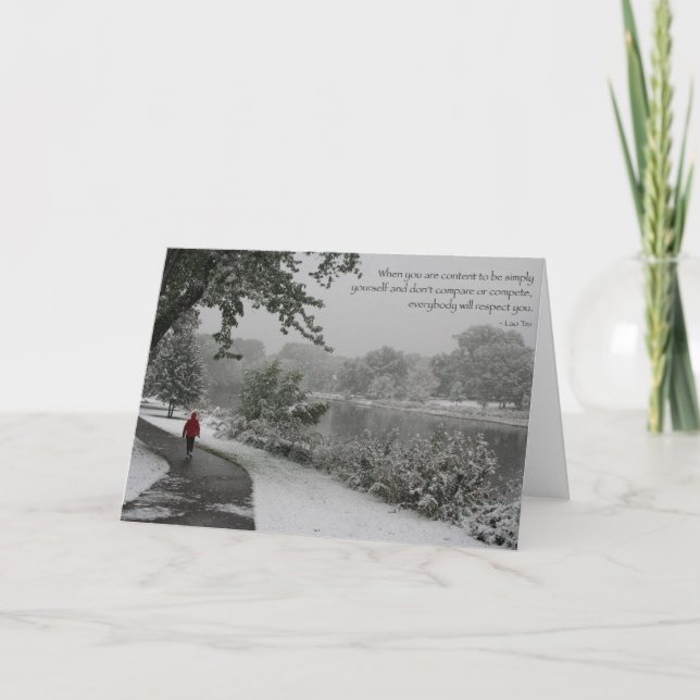 Cartão Lao Tzu Quote II (Frente)