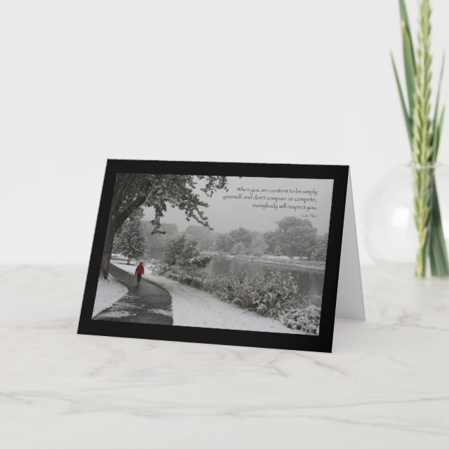 Cartão Lao Tzu Quote II (Frente)