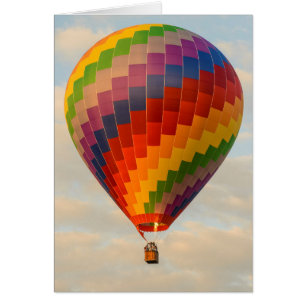 Cartão Laos, Vang Vieng.Balão de ar quente