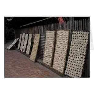 Cartão Laotian Rice Field