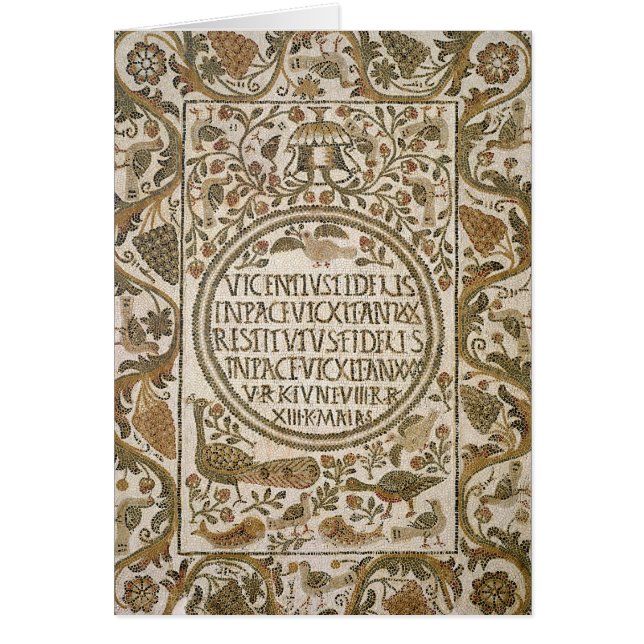 Cartão Lápide com um epitáfio (Frente)