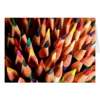 Cartão Lápis coloridos