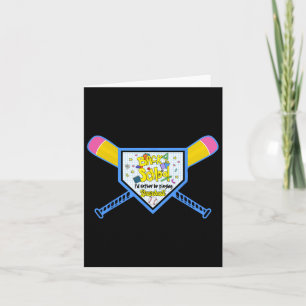 Cartão Lápis De Placa De Baseball De Volta Para Os Menino