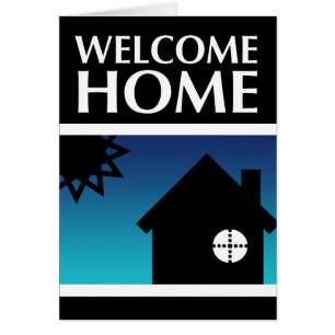 Cartão lar de boas-vindas (pôr do sol mod)