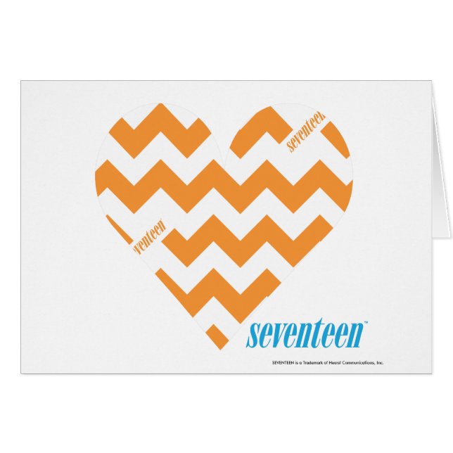 Cartão Laranja 2 do ziguezague (Frente Horizontal)