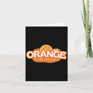 Cartão Laranja É O Novo Idiota Limão Branqueado Dito Dive
