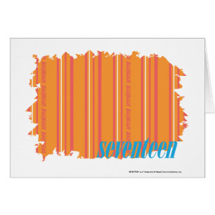 Cartão Laranja fina 2 das listras