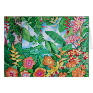 Cartão Laranja havaiana