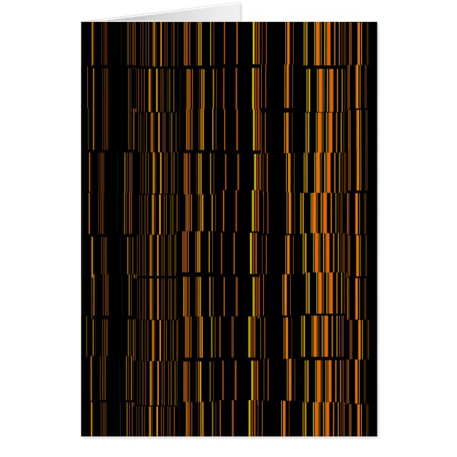 Cartão Laranja Moderno Muito Legal, Rasgada (Frente)