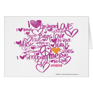 Cartão Laranja/roxo dos grafites