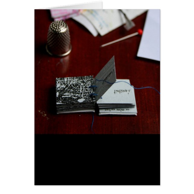 Cartão L'Arbre O Carré Praça Miniatura Árvore Livro (Frente)