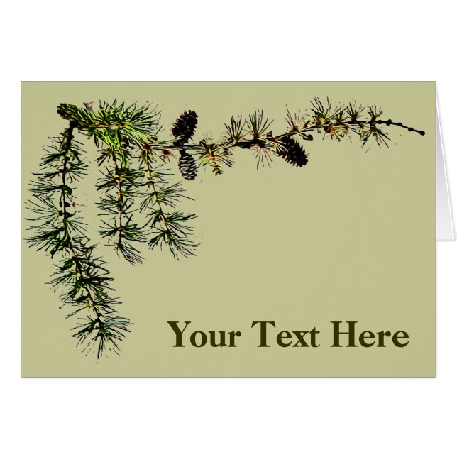 Cartão Larch Branch (Frente Horizontal)