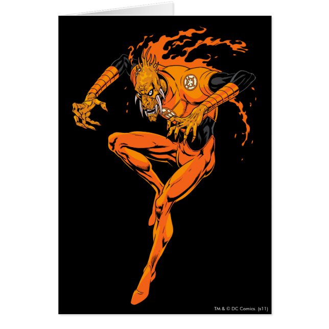 Cartão Larfleeze - Agente Laranja 1 (Frente)