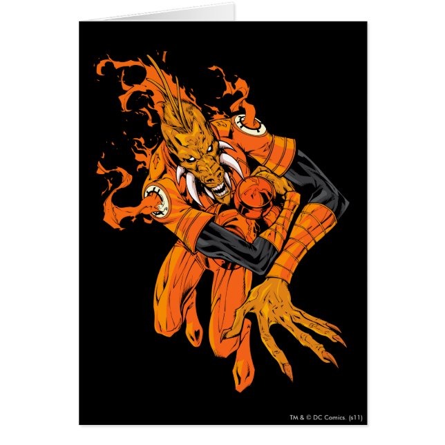 Cartão Larfleeze - Agente Laranja 7 (Frente)