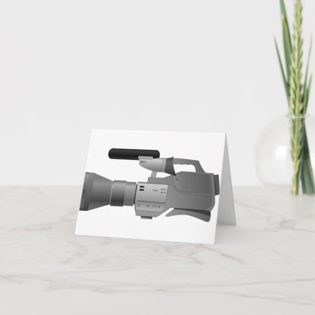 Cartão Large Video Camera Note Cards (Frente)