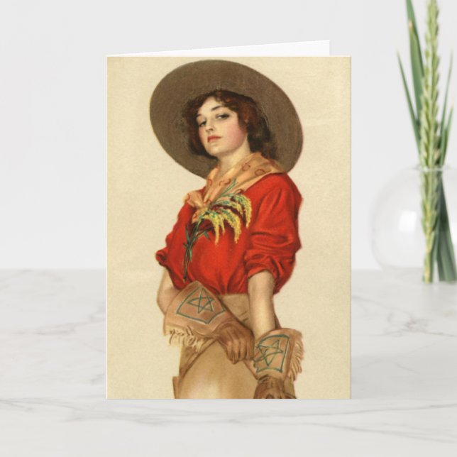 Cartão Lariat Lass (Frente)