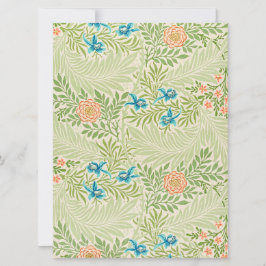 Cartão Larkspur Pattern (por William Morris)