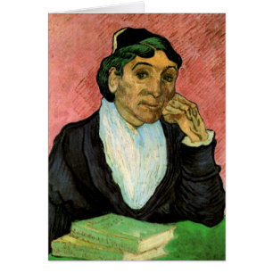 Cartão L'Arlesienne (Madame Ginoux) por Vincent van Gogh