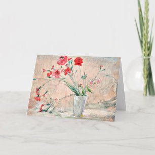 Cartão Larsson - Cravos e Poppies