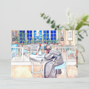 Cartão Larsson - Na véspera da viagem à Inglaterra