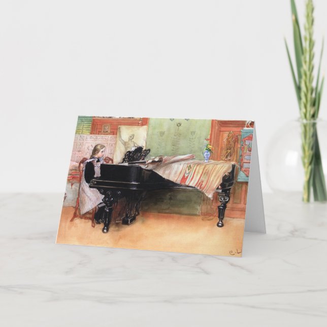 Cartão Larsson: Playing Scales artwork (Frente)