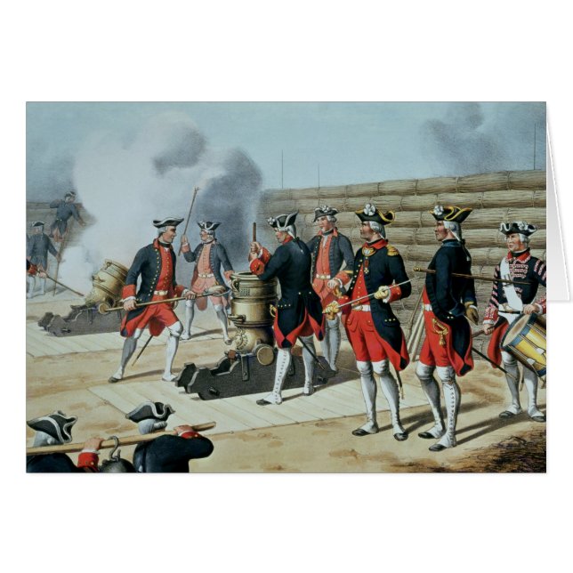 Cartão L'Artillerie Francaise por Moltzheim (Frente Horizontal)