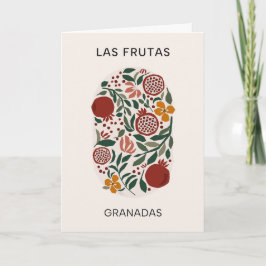 Cartão Las Frutas: Granadas - Mercado Pomegranato
