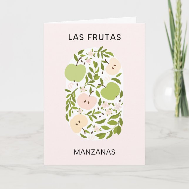 Cartão Las Frutas: Manzanas - Mercado da Apple (Frente)