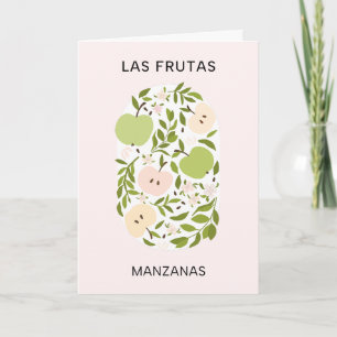 Cartão Las Frutas: Manzanas - Mercado da Apple