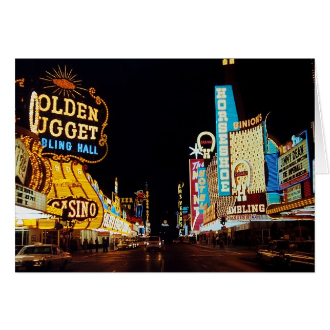 Cartão Las Vegas 1960 (Frente Horizontal)