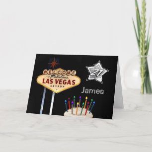 Cartão Las Vegas 21st Birthday Card