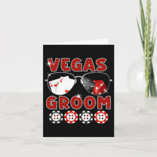 Cartão Las Vegas Groom Wede Tee Bachelor Party Stag Ni