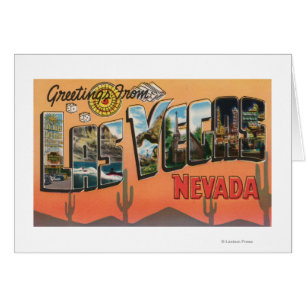 Cartão Las Vegas, Nevada - grandes cenas da letra