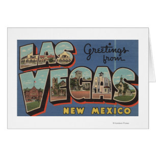 Cartão Las Vegas, New mexico - grandes cenas 2 da letra