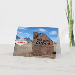 Cartão Las Vegas Red Rock Canyon Snow