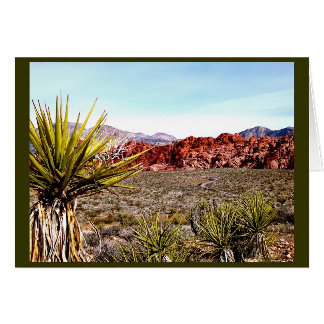 Cartão Las Vegas Tours: Red Rock Canyon (Frente horizontal)