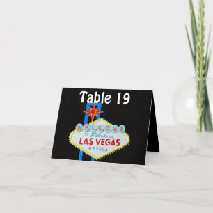 Cartão Las Vegas Wedding Assigned Seating
