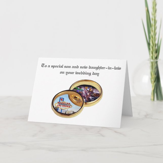 Cartão Las Vegas Wedding (Hallsworth) (Frente)