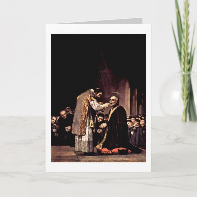 Cartão Last Communion Of St.Joseph By Francisco De Goya (Frente)
