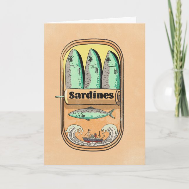 Cartão Lata de Sardinha (Frente)